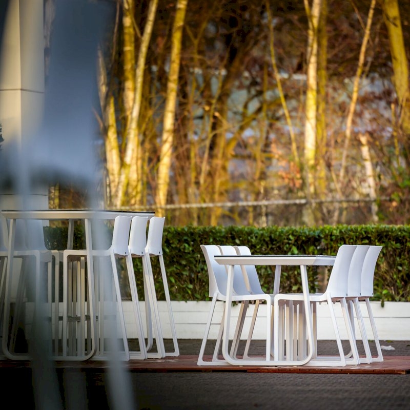 Kansas Linking Chair - White