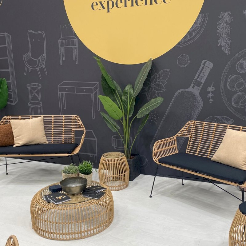 Miami Bench - Natural With White Pad