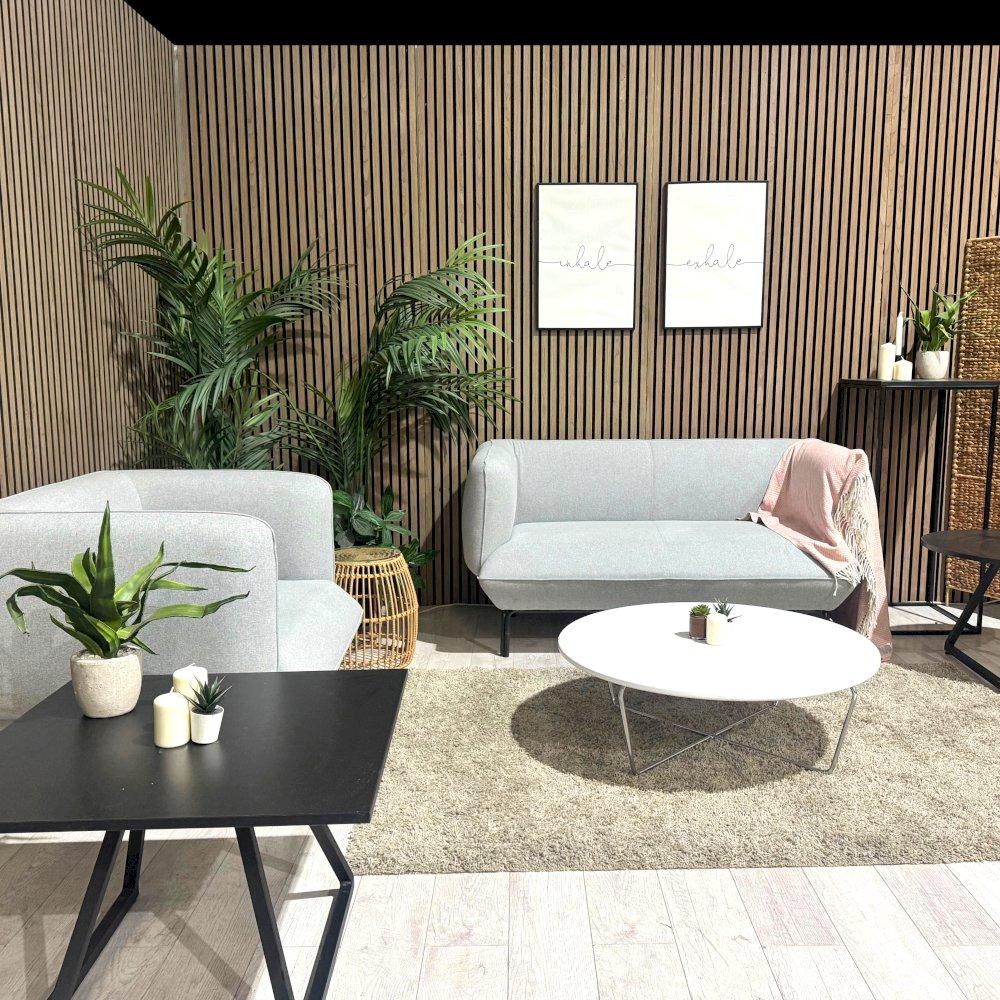 Dove Soft Seating with Dallas and Conic Table Hire