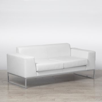 Lay Sofa - White Leather Lay Sofa - White Leather