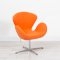 Orange Swan Chair