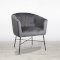 Grey Mann Velvet Accent Chair