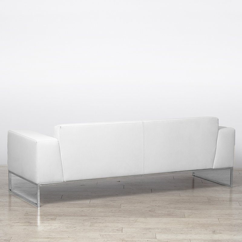 Lay Sofa Large - White Leather