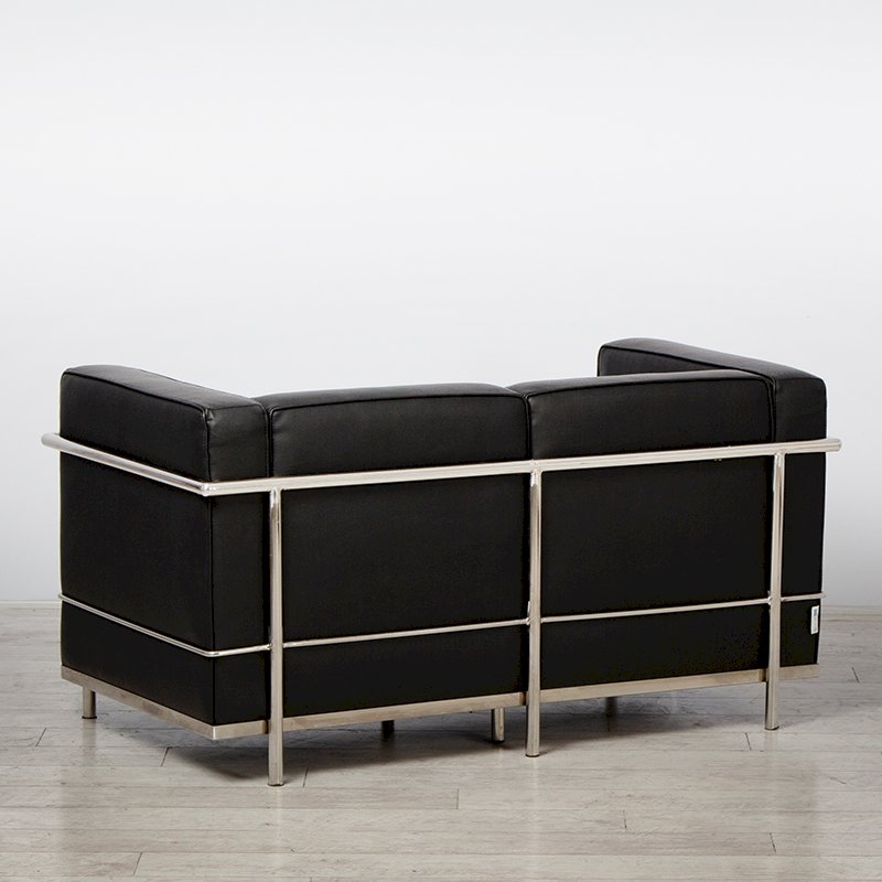 2 Seater Corbusier Sofa - Black