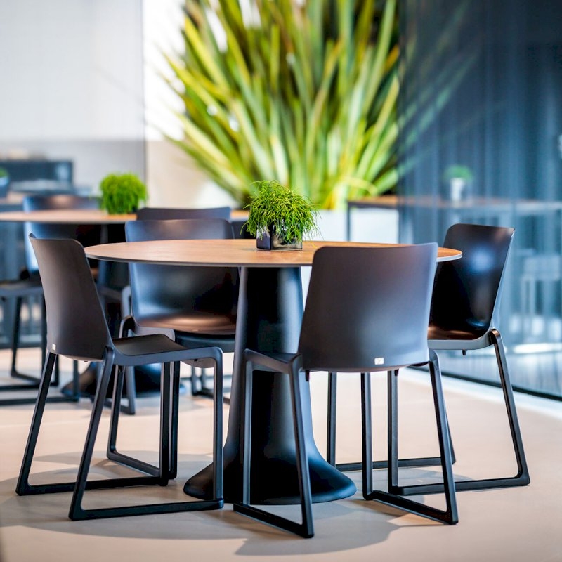 Kansas Linking Chair - Black